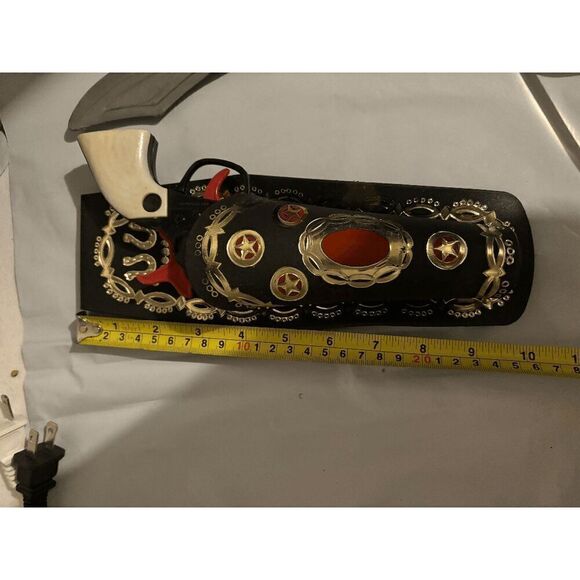 Vintage Hong Kong Made Cap Guns with Scabbards Black Gold Red White - Picture 11 of 11